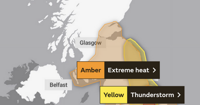 Met Office issues thunderstorm warning for Scotland today during 'extreme' heatwave