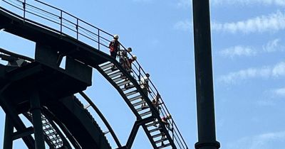 Alton Towers visitors forced to climb down from Oblivion as ride stops before 180ft drop