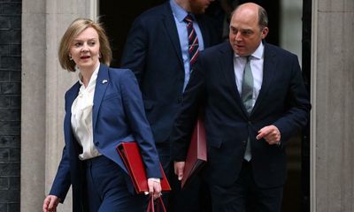 Defence secretary appears unenthused by Liz Truss spending pledge