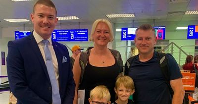 Newcastle Airport celebrates two millionth passenger of 2022 as Alnwick family jet off during heatwave