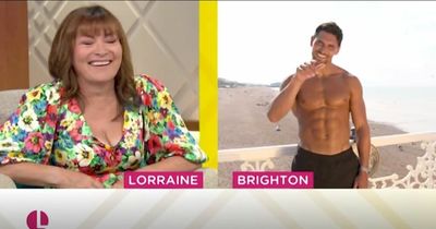 Love Island's Jay Younger called out by Andi Peters for flirting with Lorraine Kelly