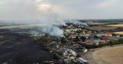 Fires still burning across UK after hottest ever day