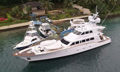 Youpla funeral insurance founder’s multimillion-dollar yacht arrives in Vanuatu