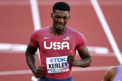 Kerley sprint double dream over, Lyles marches on