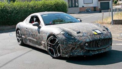 Maserati GranTurismo Folgore Spied Up Close Riding Low To The Ground