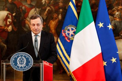 Italy's PM Draghi prepared to stay on if parties get behind him