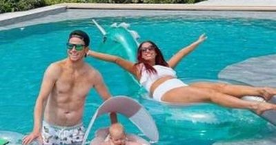 Stacey Solomon turns home pool into 'village lido' as heatwave closes local schools