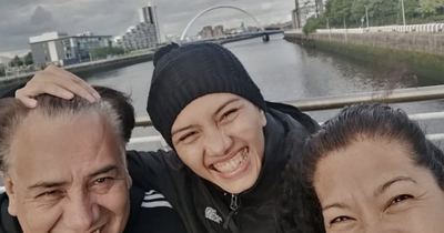 Mexican boxer thanks 'amazing' Glasgow after returning home following coma ordeal