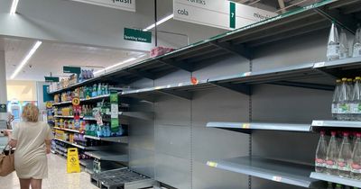 Lidl, Morrisons and Tesco shelves empty as shoppers snap up water and ice cream