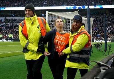 Just Stop Oil activists banned from football for Spurs v West Ham pitch invasion