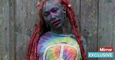 Woman with THREE layers of tattoos looks unrecognisable in pre-inking photo