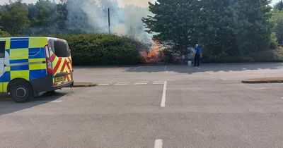 Crews called to fire at Morrisons car park in Bulwell