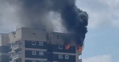 North Woolwich fire: 125 firefighters control top-floor tower block blaze near airport