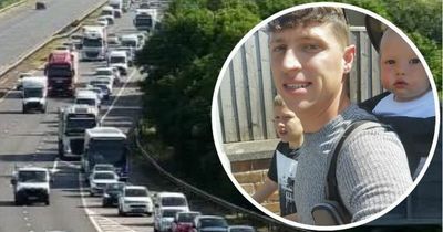 Hero dad pulls man from wreckage after crash on M5