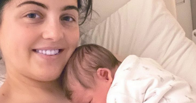 Glasgow TV host Storm Huntley shares adorable photo of son Otis with 'furry sibling'
