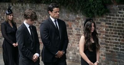 Dame Deborah James' son, 14, helps carry coffin at funeral as family lead church procession