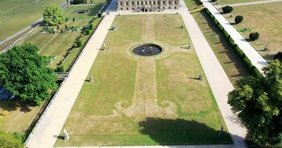Heatwave drought reveals secret garden in stately home for first time in 300 years