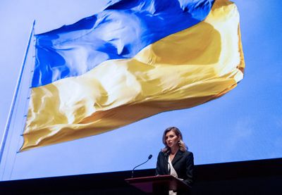 Ukrainian first lady appeals to U.S. Congress for more weapons against Russia's 'Hunger Games'