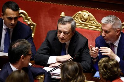 Italian PM Draghi wins confidence vote, but three parties snub motion