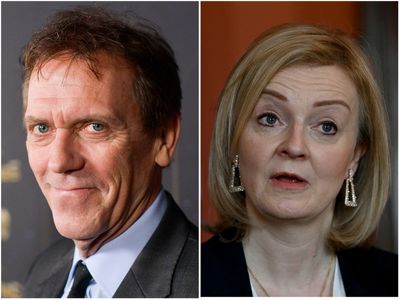 ‘Blindingly stupid’: Hugh Laurie roasts Liz Truss for tweet saying she will ‘hit the ground’