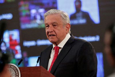 Mexican president shrugs off U.S. energy complaint, plays song in defiance