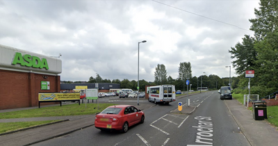 Child hospitalised after two-car crash near Glasgow Asda as police launch probe
