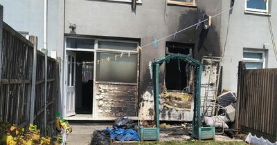 Mum's Homebase garden furniture randomly burst into flames and set house on fire