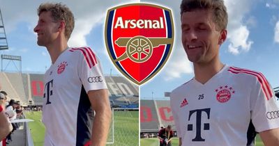 Thomas Muller responds to fan asking if he would make surprise Arsenal transfer