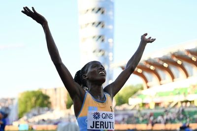 Jeruto storms world steeple, Feng claims discus
