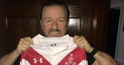 Ricky Gervais and musician Nathan Evans back charity match at Airdrieonians stadium