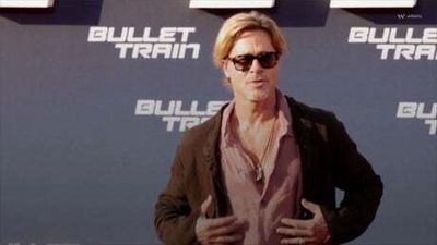 Brad Pitt wears a skirt to Bullet Train premiere