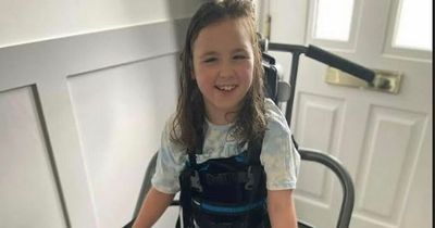 'Inspirational' Heidi-Lou, 9, with cerebral palsy targets first steps thanks to mega-mission