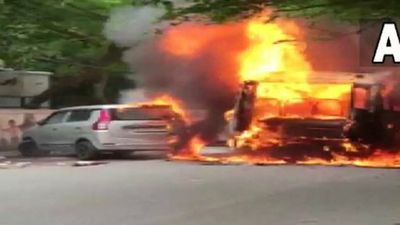 School bus carrying 21 children catches fire in Delhi; no casualties