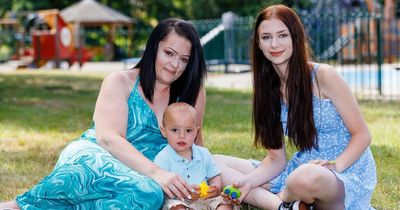 Glam mum becomes one of Britain's youngest grans after her daughter fell pregnant at 14