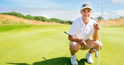 Perthshire golfer Cormac Sharpe celebrates hole-in-one on consecutive days