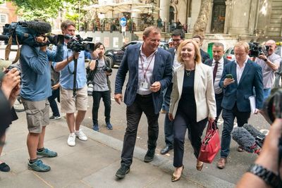 Badger cull protesters ambush Liz Truss at Tory leadership hustings