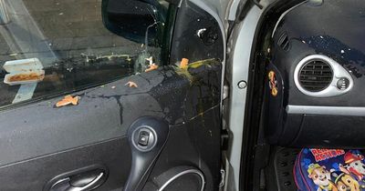 Toddler escapes injury after youths attack cars with eggs in Belfast