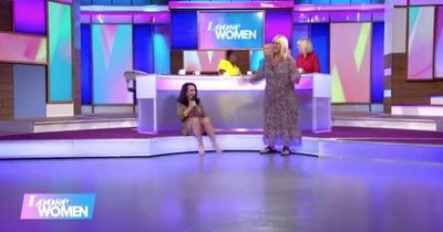 ITV Loose Women viewers gobsmacked as Lesley Joseph flashes knickers live on show