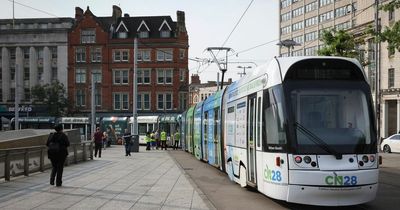 Nottingham trams waiting to be repaired after extreme temperatures