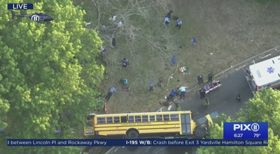 36 people injured after school bus overturns in the Bronx