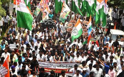 Congress makes a point with a massive dharna at ED office