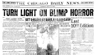 This week in history: Goodyear blimp catches fire in Loop