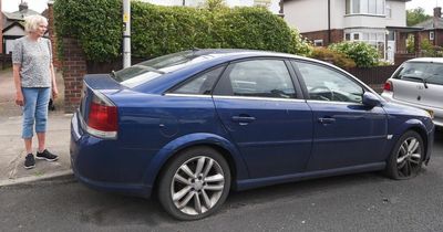 Car left dumped outside livid widow's home for TWO YEARS with note on dashboard