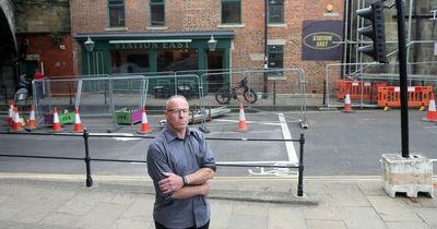 Co-owner of Gateshead pub slams Network Rail for 'blocking their entrance' with metal fencing