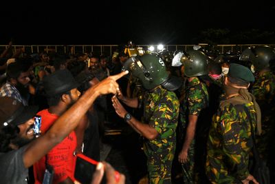 Military raids Sri Lanka protest camps, leaders arrested