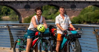 Intrepid pair begin cycling adventure from Bridge of Earn to the World Cup in Qatar