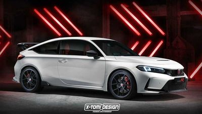 2023 Honda Civic Type R Coupe Rendering Sacrifices Practicality For Extra Style