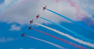 Red Arrows route mapped and full schedule today as jets travel across country