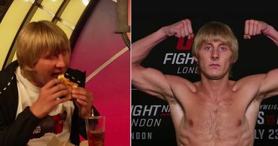 UFC star Paddy Pimblett weighs in to complete 50lb body transformation