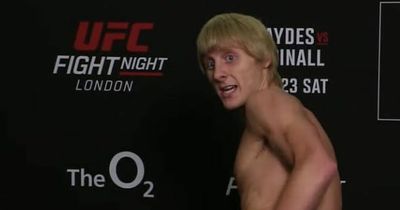 UFC star Paddy Pimblett bares his backside in response to weight critics